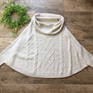 CRAZY 8 girl knitted crew long sleeve poncho sz 14